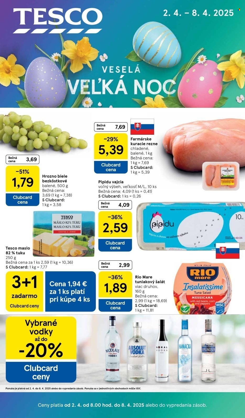 Leták TESCO - 2.4.2025 - 8.4.2025. Strana 1