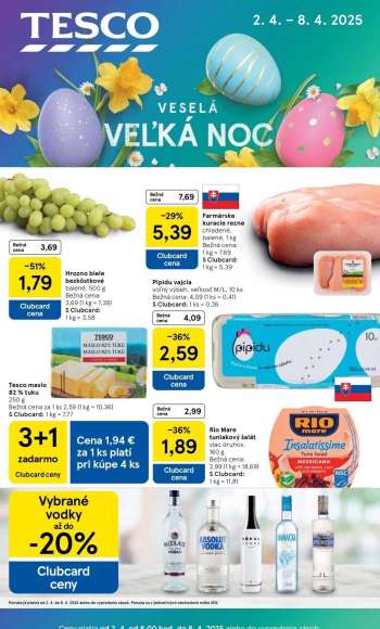 Leták TESCO - 2.4.2025 - 8.4.2025.