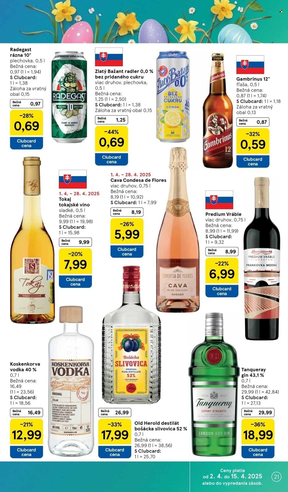 Leták TESCO - 2.4.2025 - 8.4.2025. Strana 21