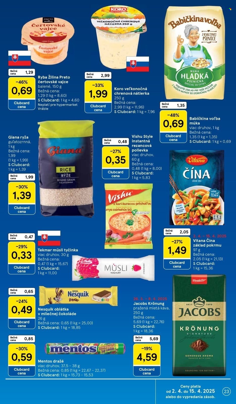 Leták TESCO - 2.4.2025 - 8.4.2025. Strana 23