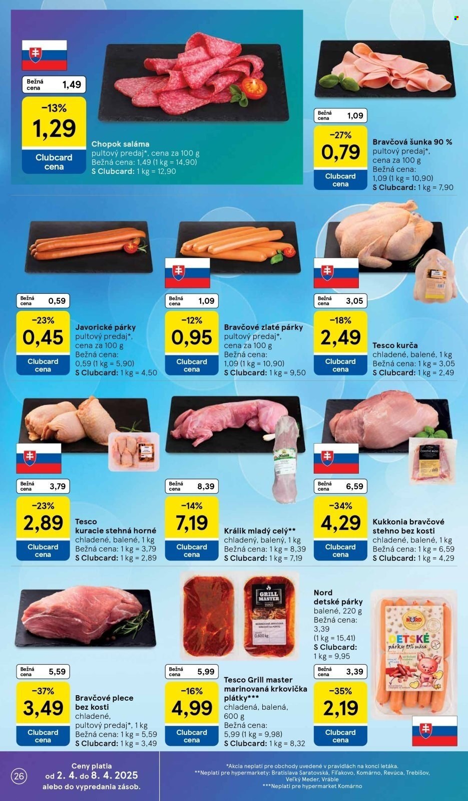 Leták TESCO - 2.4.2025 - 8.4.2025. Strana 26