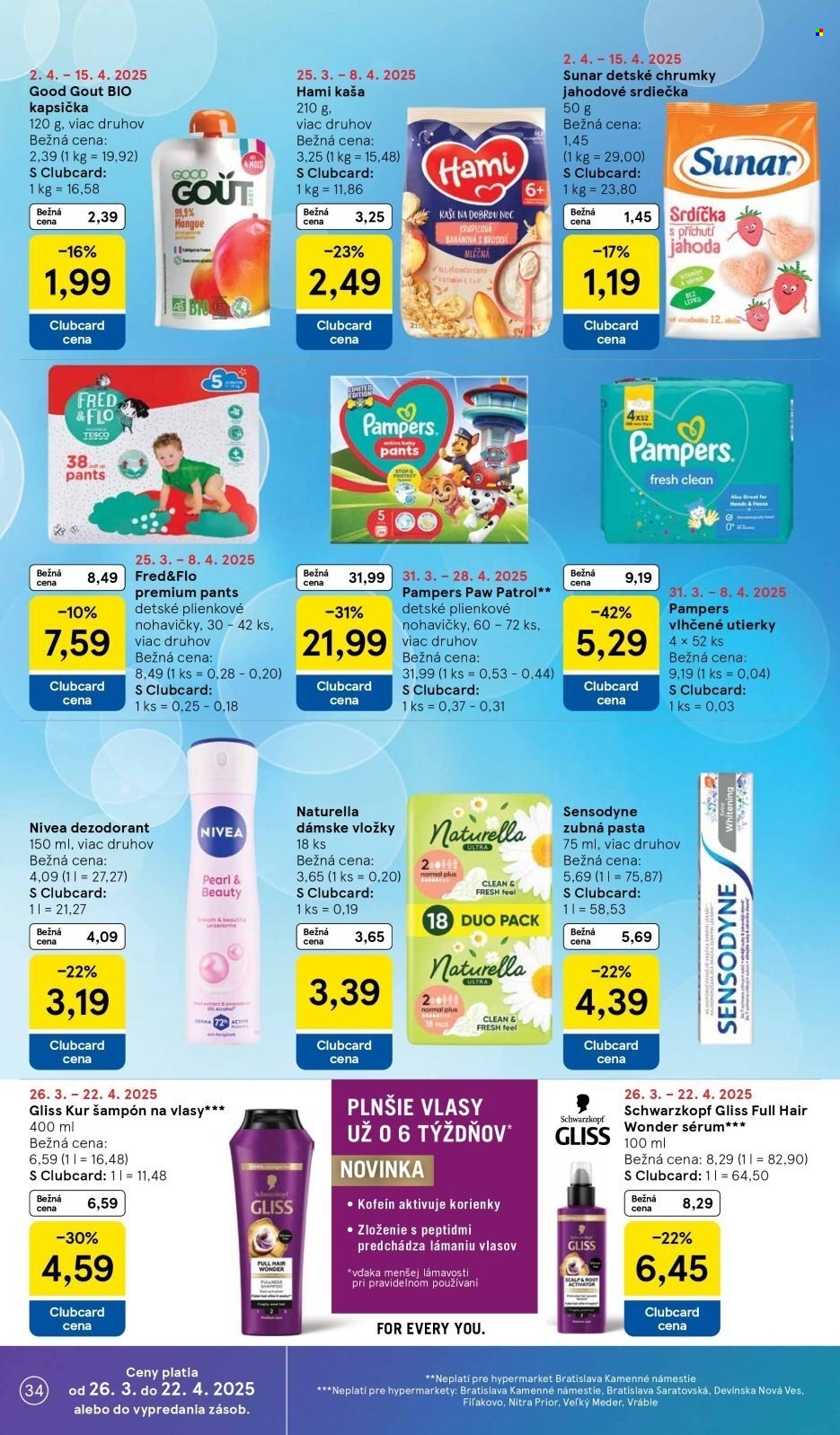 Leták TESCO - 2.4.2025 - 8.4.2025. Strana 34
