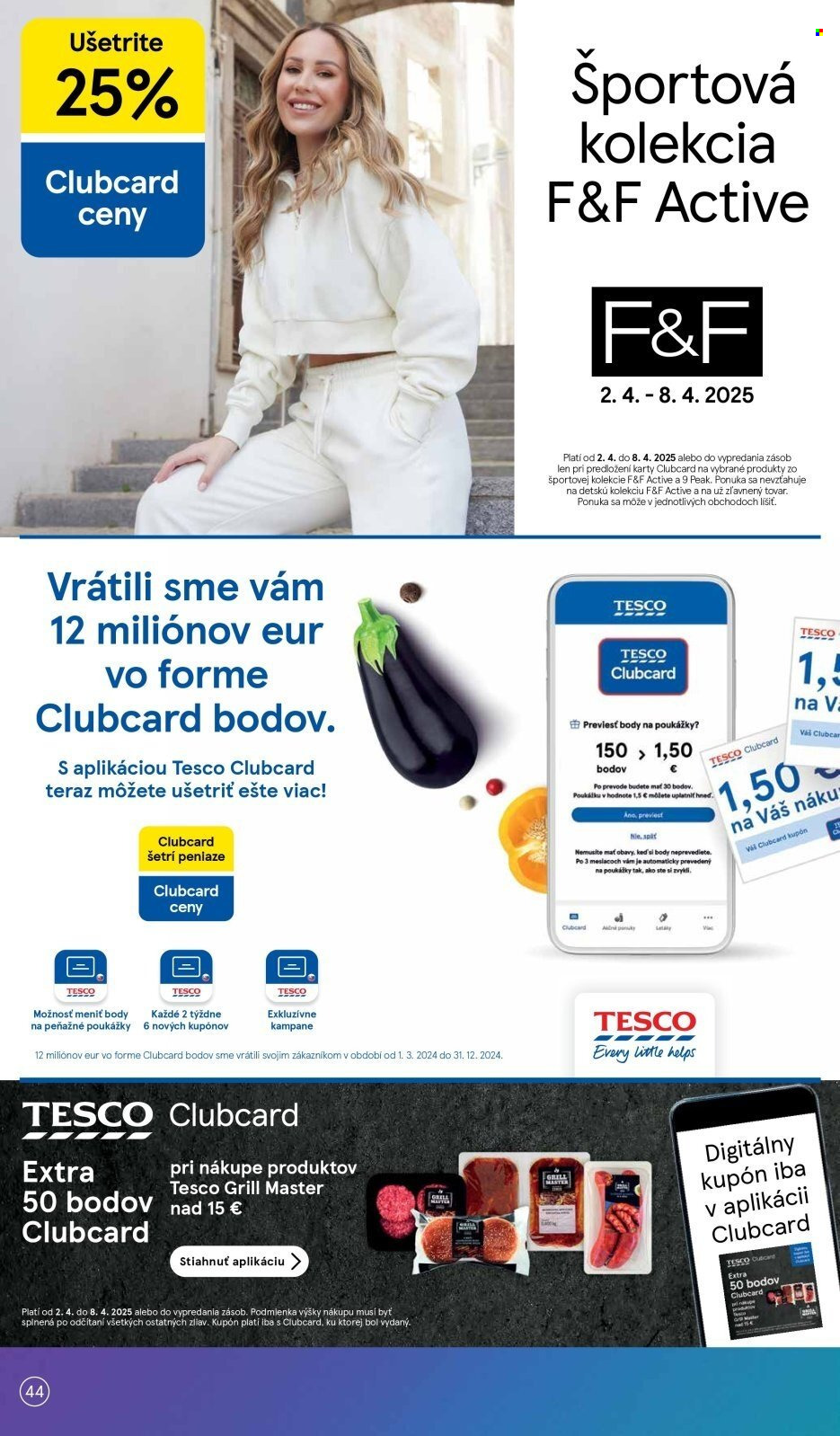 Leták TESCO - 2.4.2025 - 8.4.2025. Strana 44