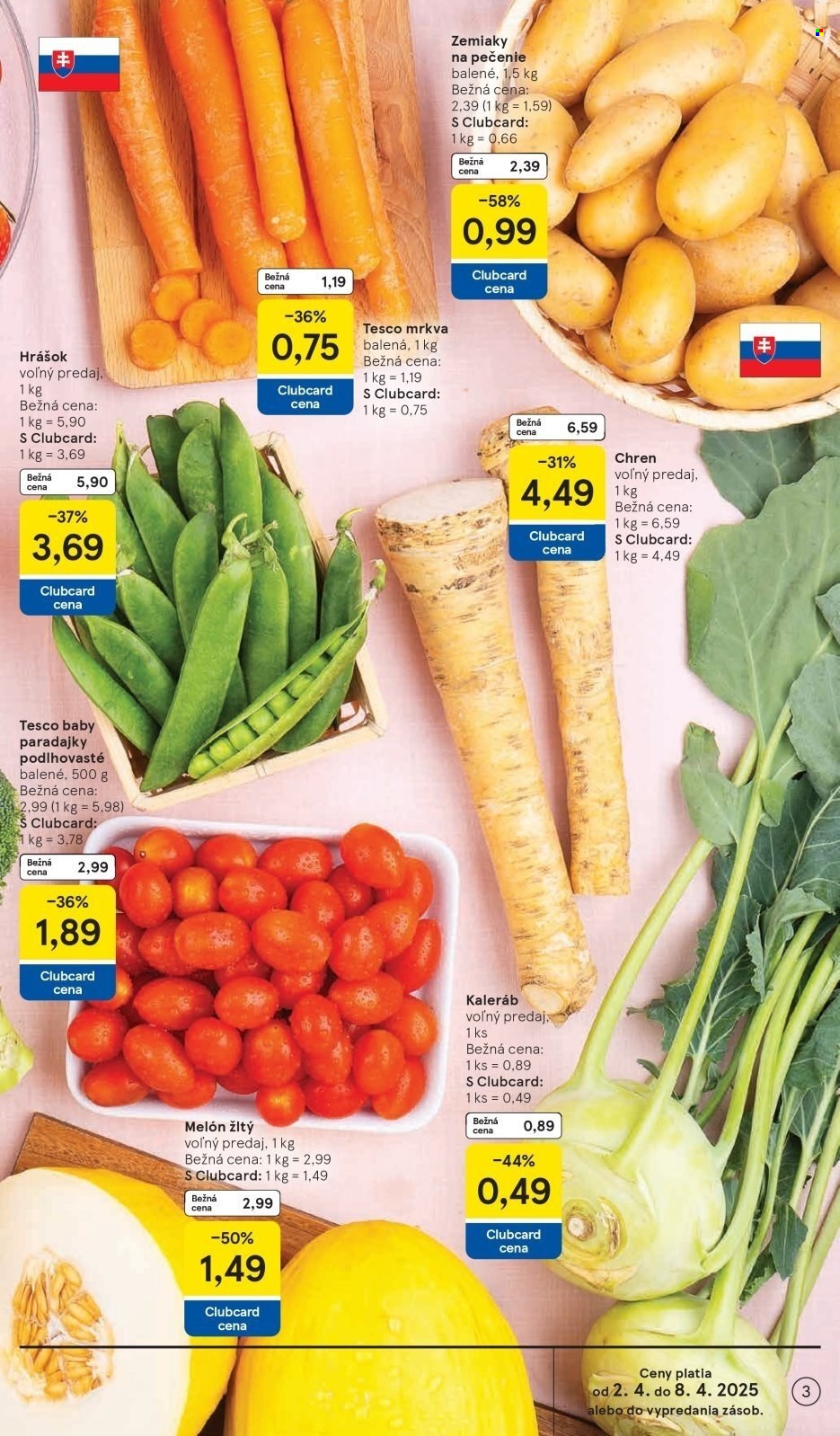 Leták TESCO supermarket - 2.4.2025 - 8.4.2025. Strana 3