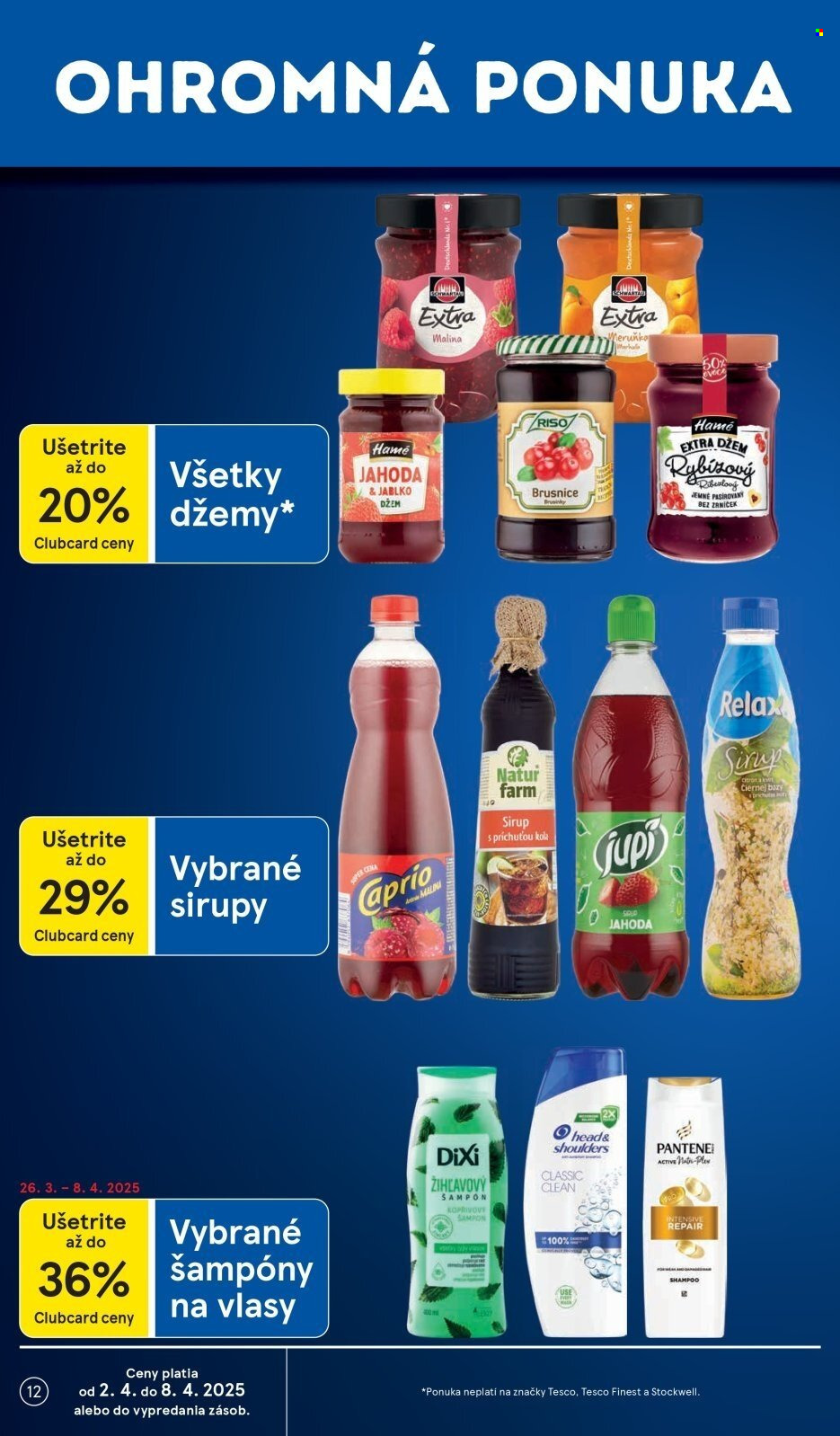 Leták TESCO supermarket - 2.4.2025 - 8.4.2025. Strana 12