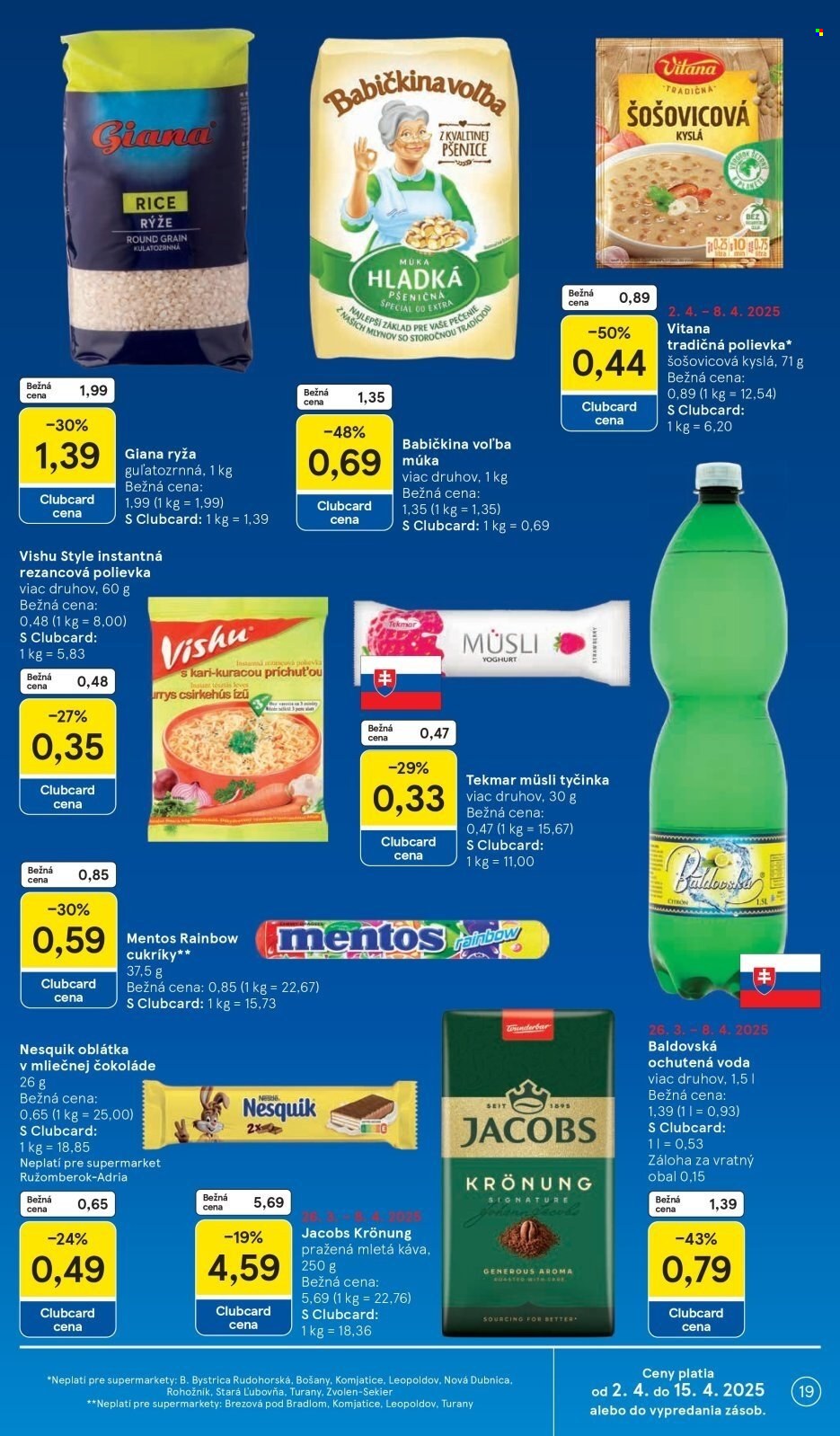 Leták TESCO supermarket - 2.4.2025 - 8.4.2025. Strana 19