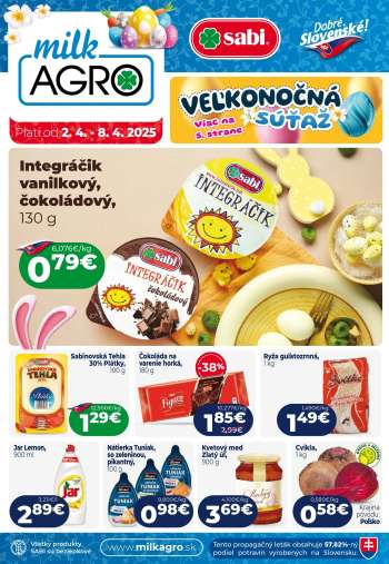 Leták Milk AGRO - 2.4.2025 - 8.4.2025.