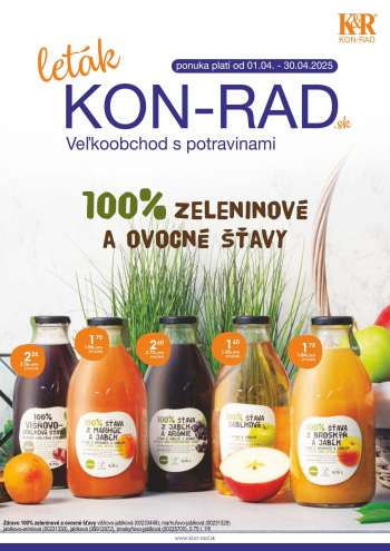 Leták KON-RAD - 1.4.2025 - 30.4.2025.