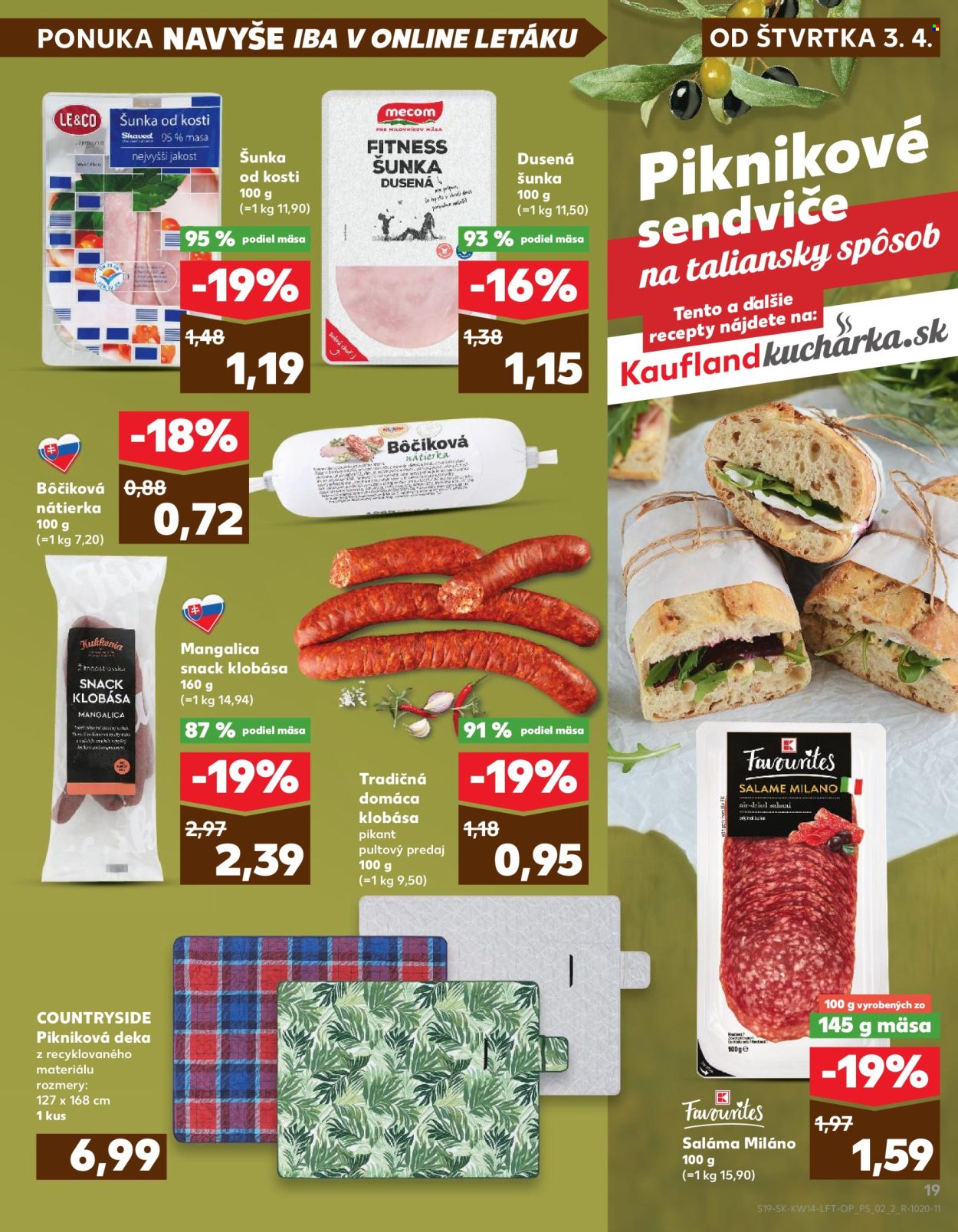 Leták Kaufland - 3.4.2025 - 9.4.2025. Strana 19
