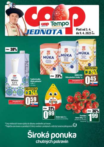 Leták COOP Jednota - 3.4.2025 - 9.4.2025.