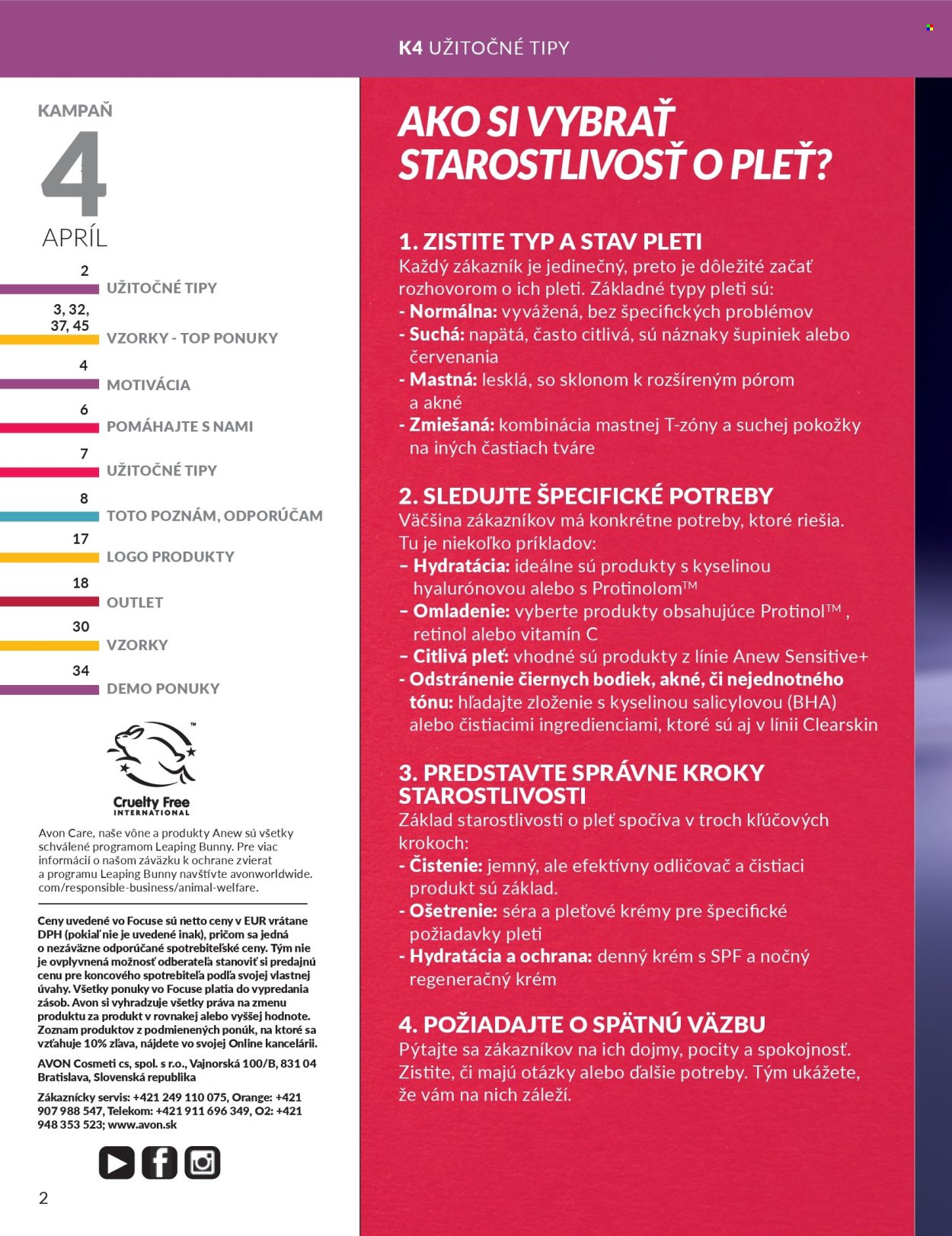 Leták Avon - 1.4.2025 - 30.4.2025. Strana 2