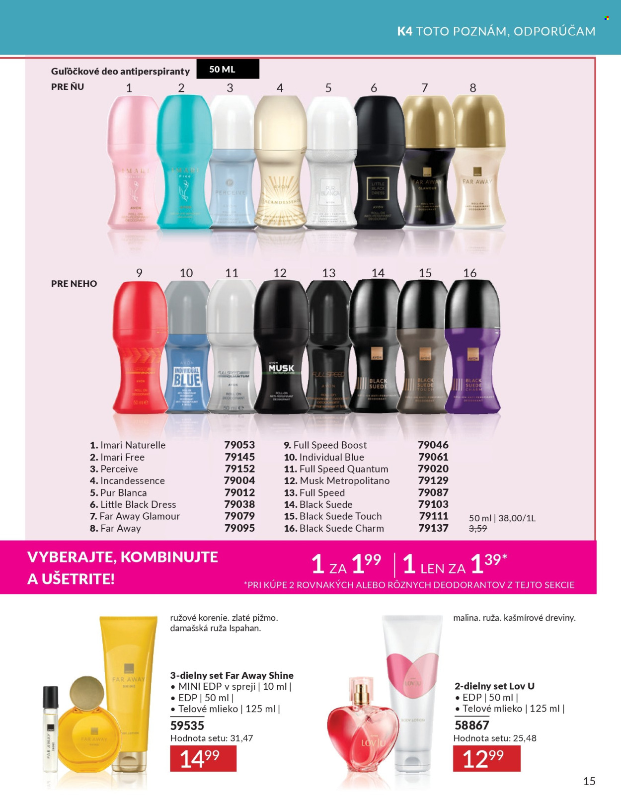 Leták Avon - 1.4.2025 - 30.4.2025. Strana 15