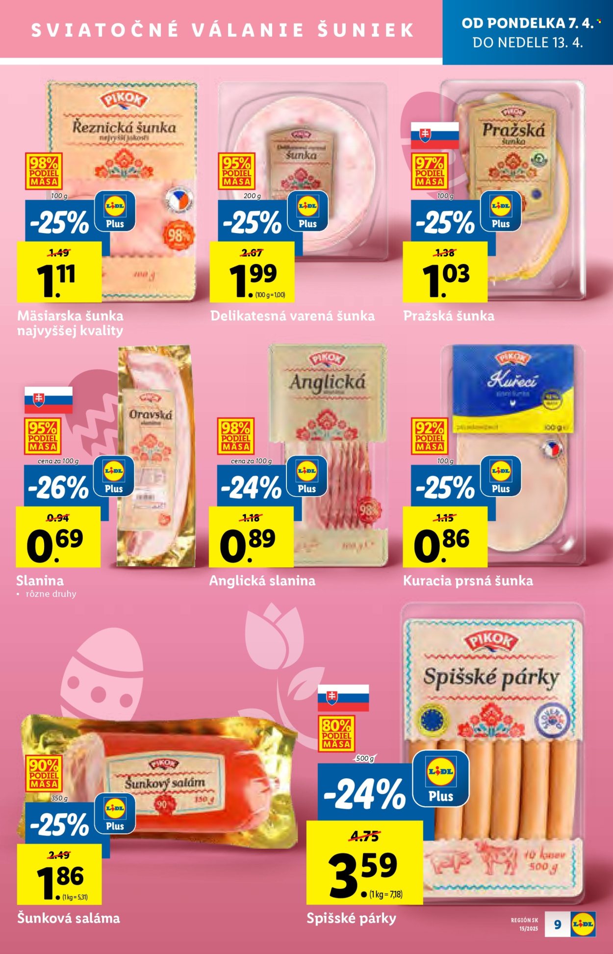 Leták Lidl - 7.4.2025 - 13.4.2025. Strana 9