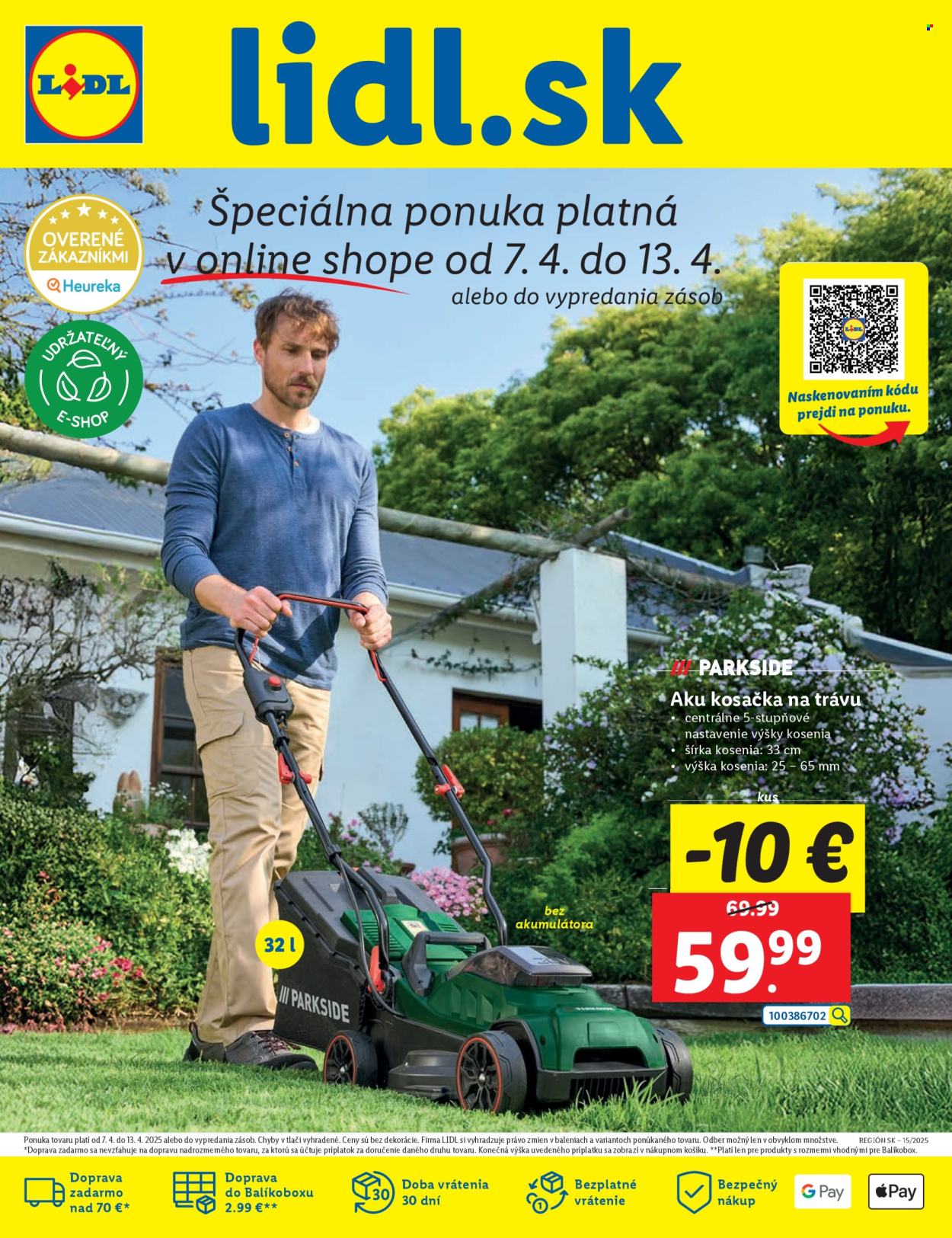 Leták Lidl - 7.4.2025 - 13.4.2025. Strana 1