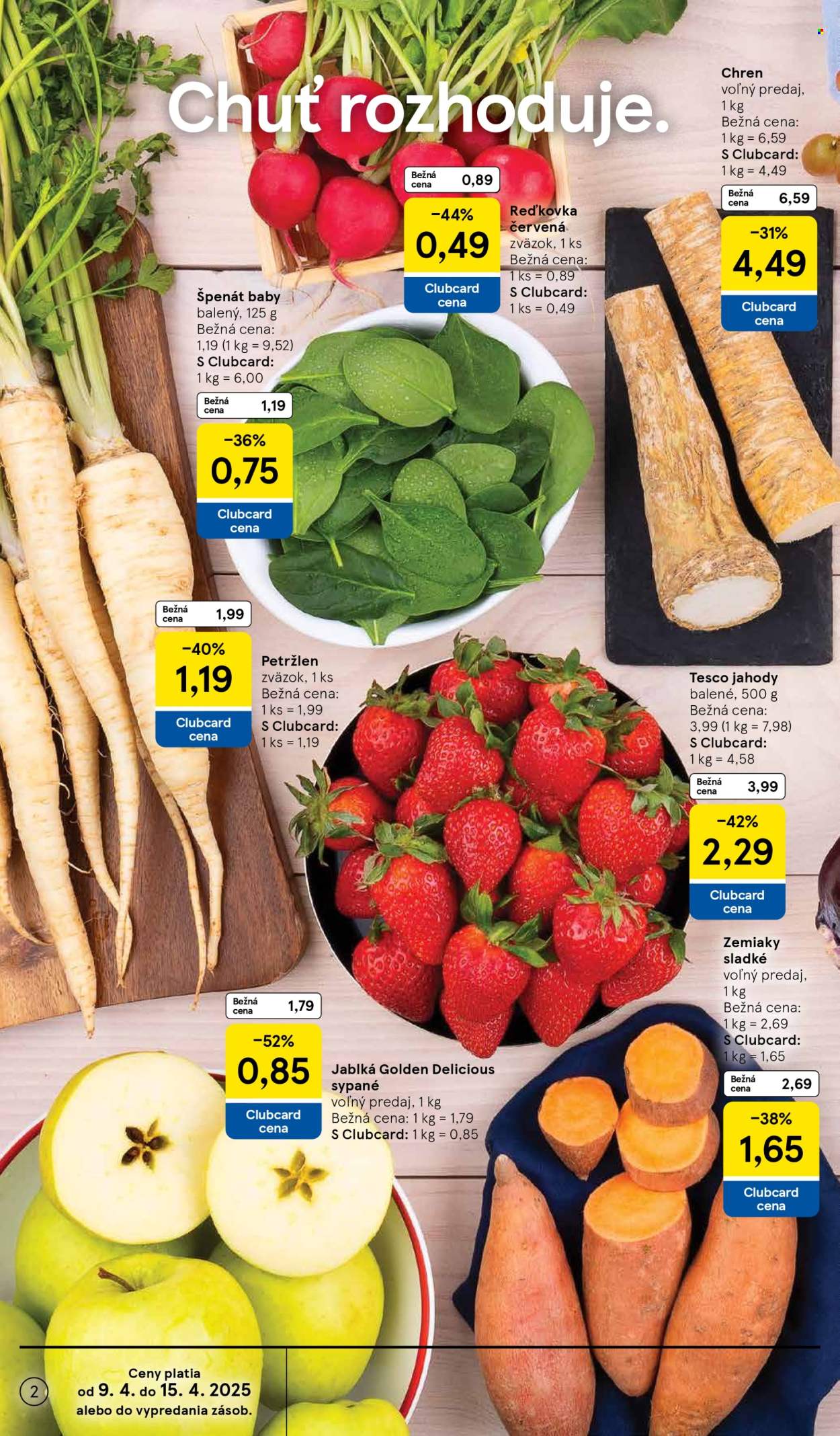 Leták TESCO - 9.4.2025 - 15.4.2025. Strana 2