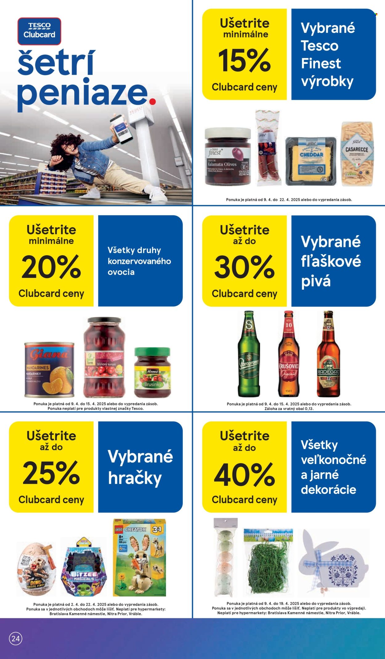Leták TESCO - 9.4.2025 - 15.4.2025. Strana 24