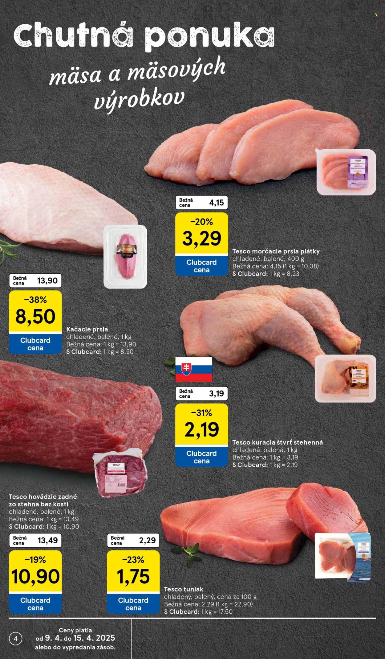 Leták TESCO supermarket - 9.4.2025 - 15.4.2025. Strana 4