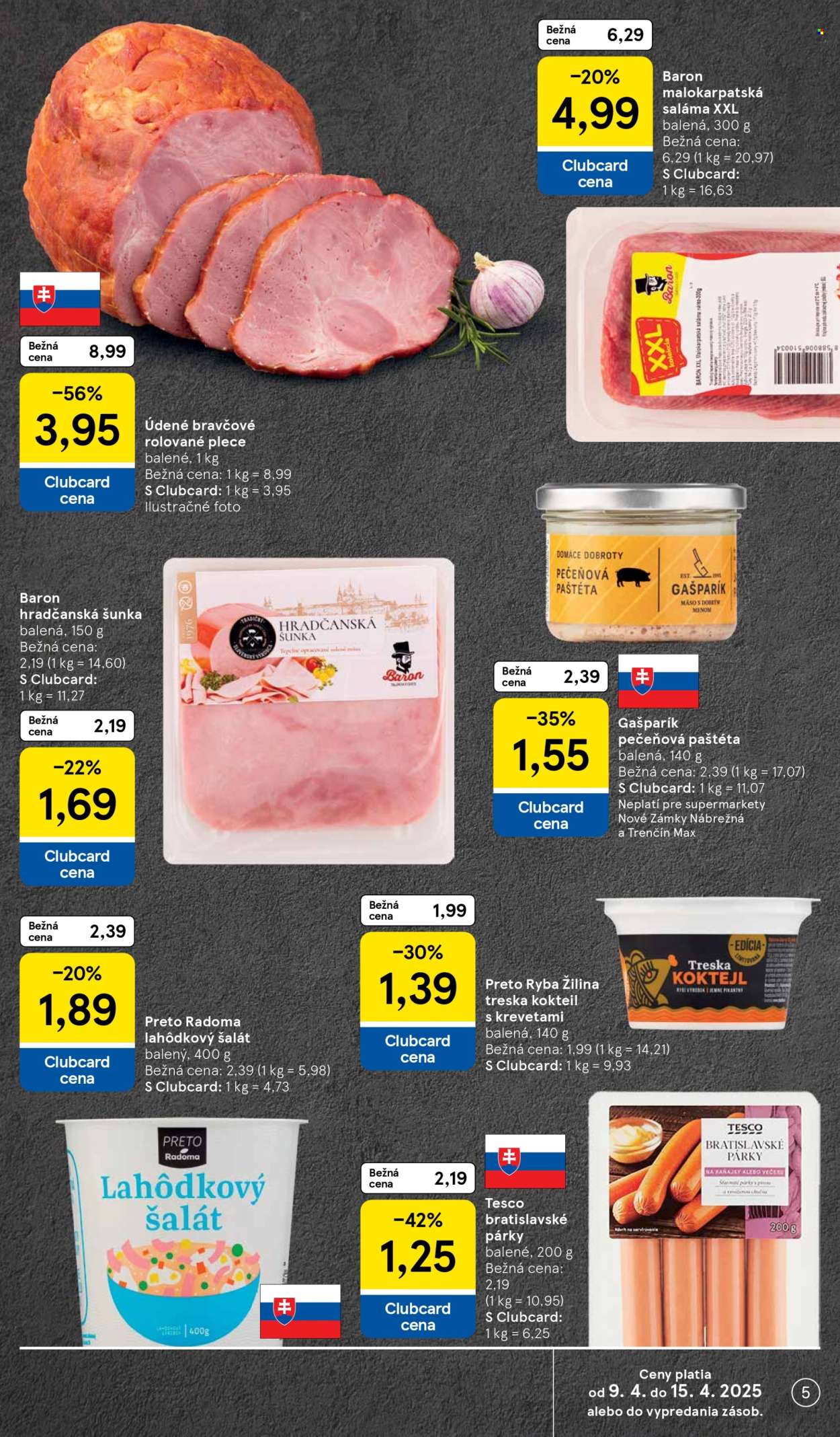 Leták TESCO supermarket - 9.4.2025 - 15.4.2025. Strana 5