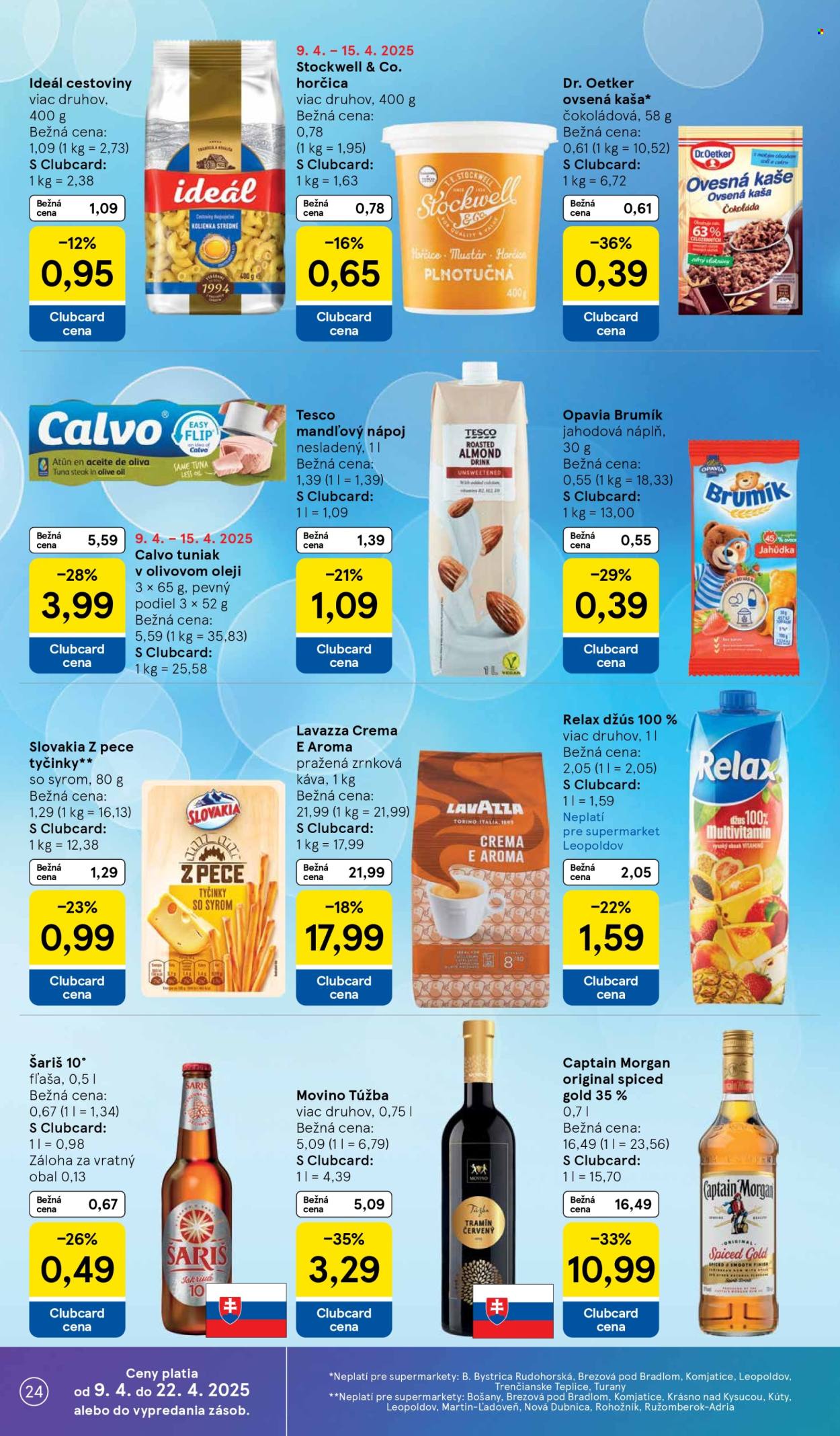 Leták TESCO supermarket - 9.4.2025 - 15.4.2025. Strana 24