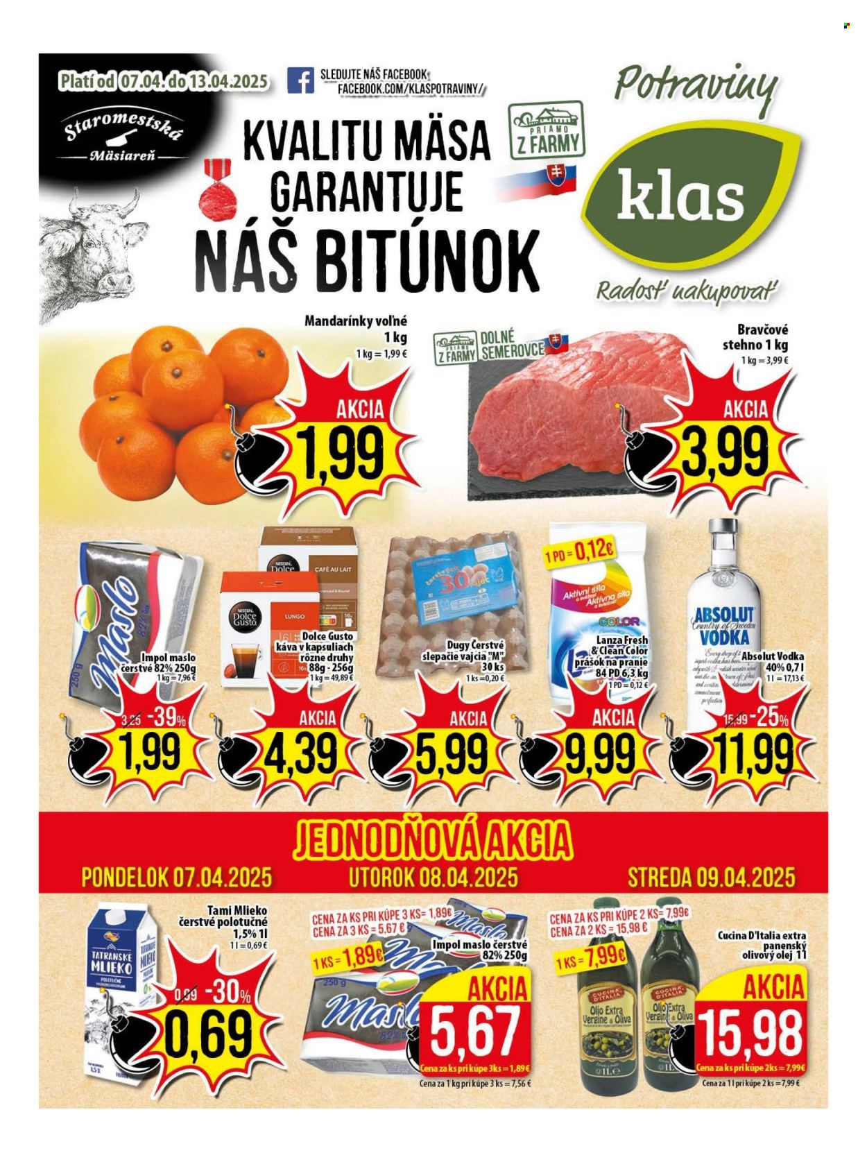 Leták Klas - 7.4.2025 - 13.4.2025. Strana 1