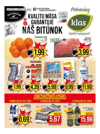 Leták Klas - 7.4.2025 - 13.4.2025.