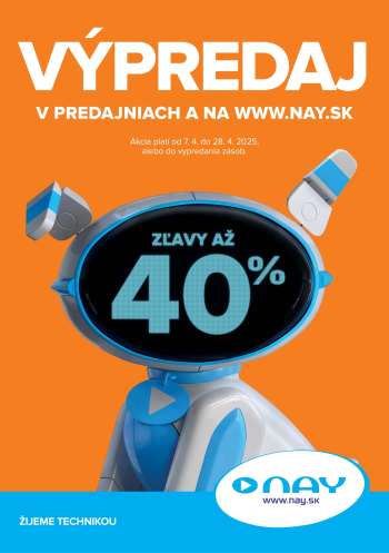 Leták NAY Elektrodom - 7.4.2025 - 28.4.2025.