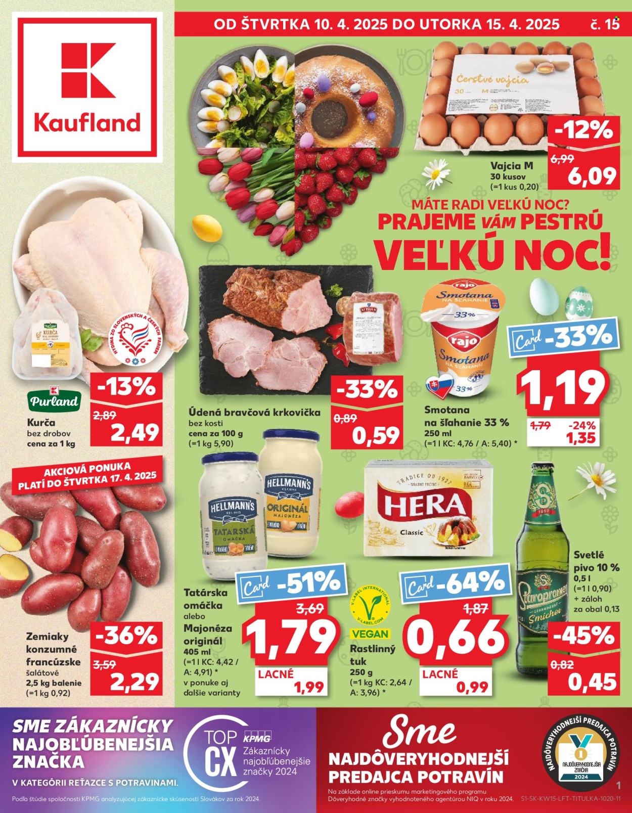 Leták Kaufland - 10.4.2025 - 15.4.2025. Strana 1