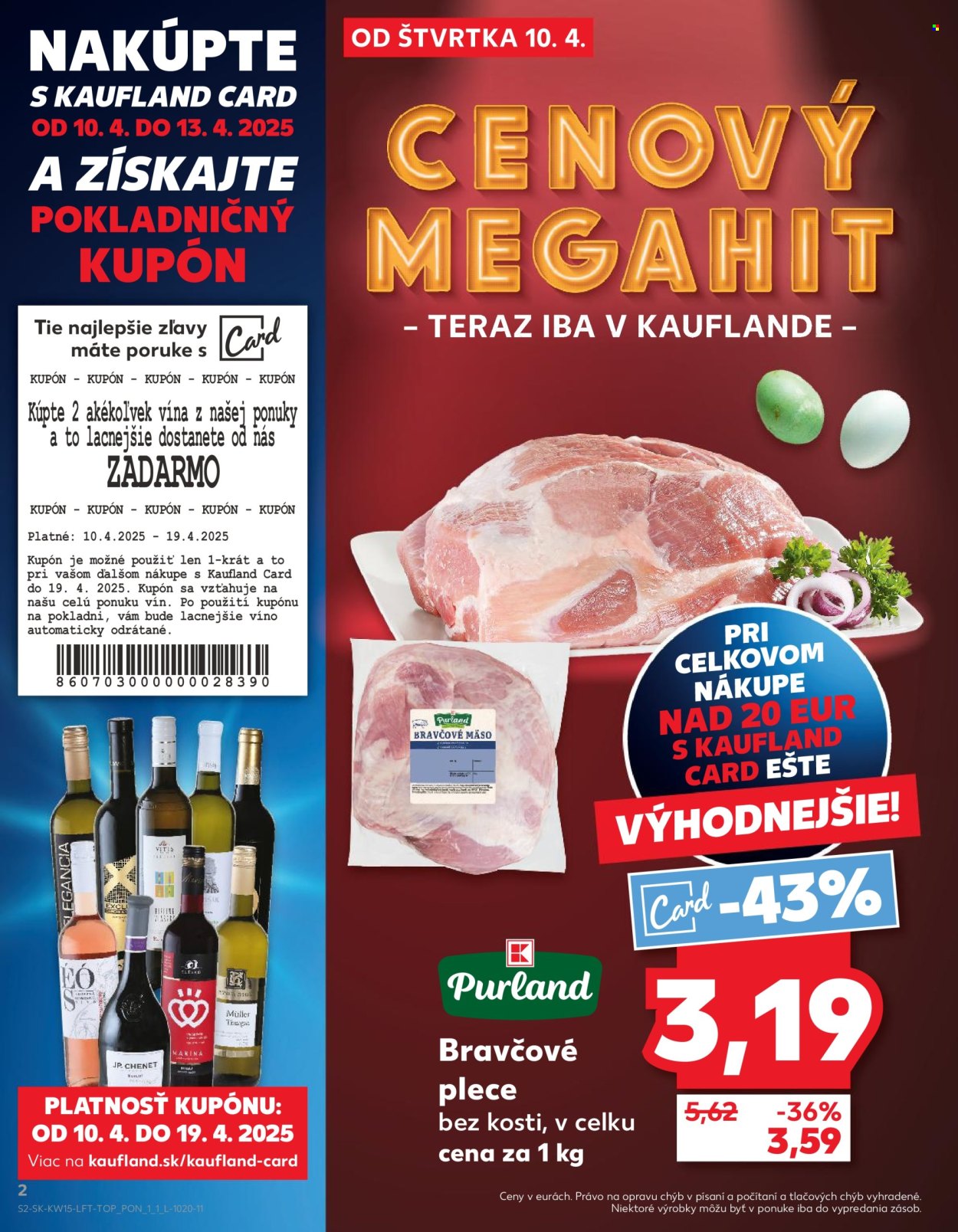 Leták Kaufland - 10.4.2025 - 15.4.2025. Strana 2