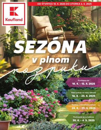 Leták Kaufland - 10.4.2025 - 6.5.2025.