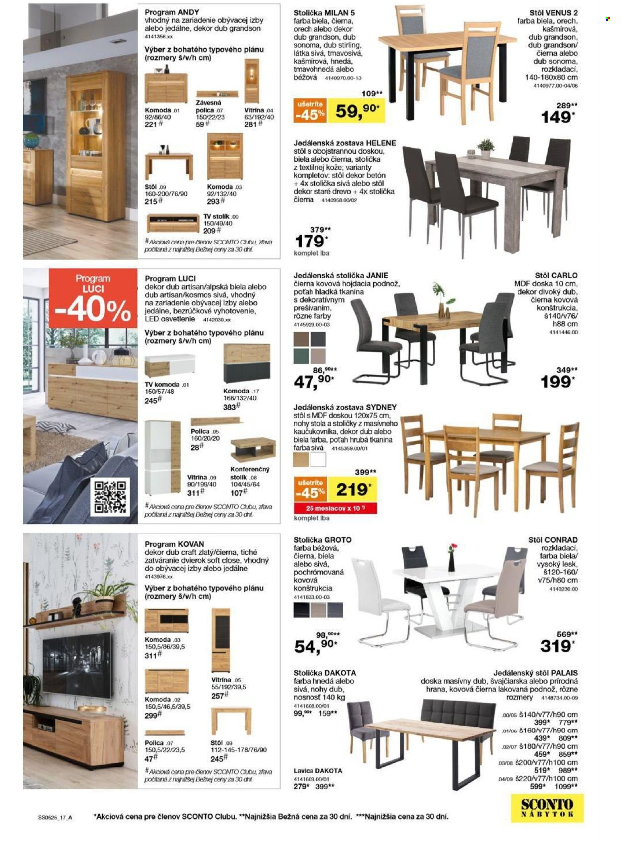 Leták Sconto nábytok - 9.4.2025 - 29.4.2025. Strana 17