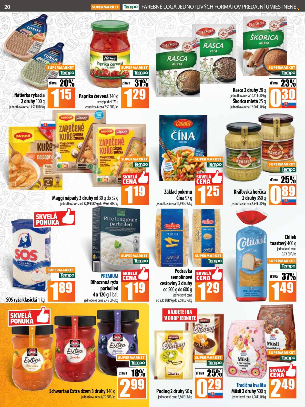 Leták COOP Jednota - 10.4.2025 - 16.4.2025. Strana 20