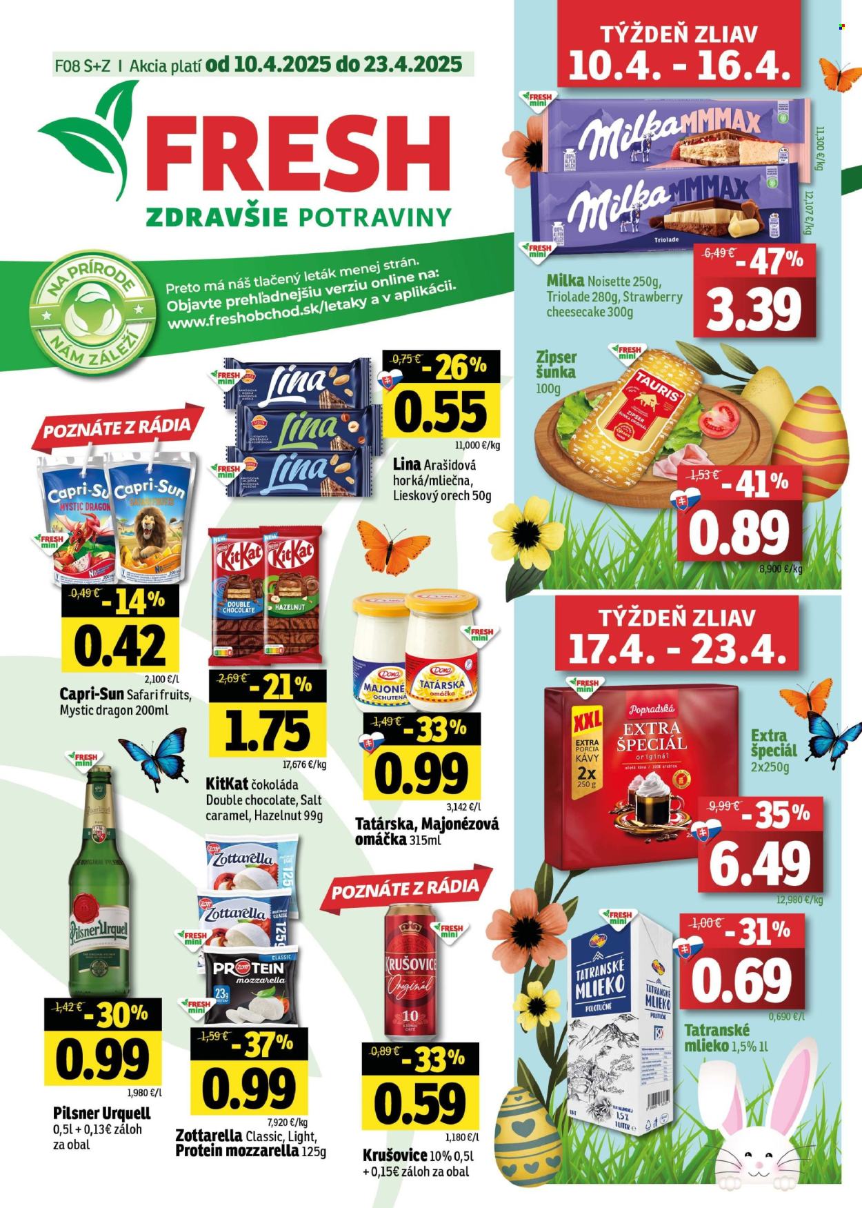 Leták FRESH - 10.4.2025 - 23.4.2025. Strana 1