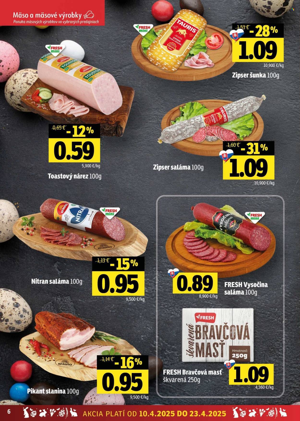 Leták FRESH - 10.4.2025 - 23.4.2025. Strana 6