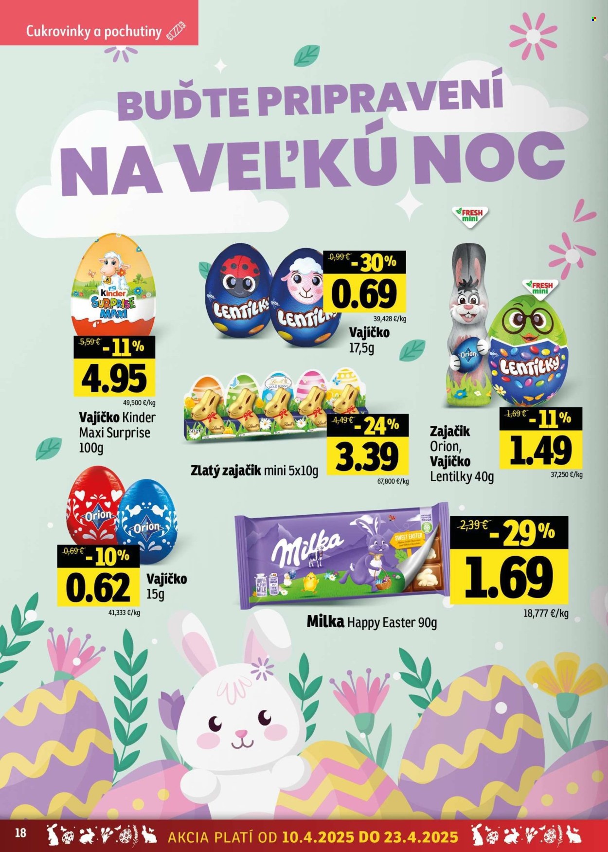 Leták FRESH - 10.4.2025 - 23.4.2025. Strana 18