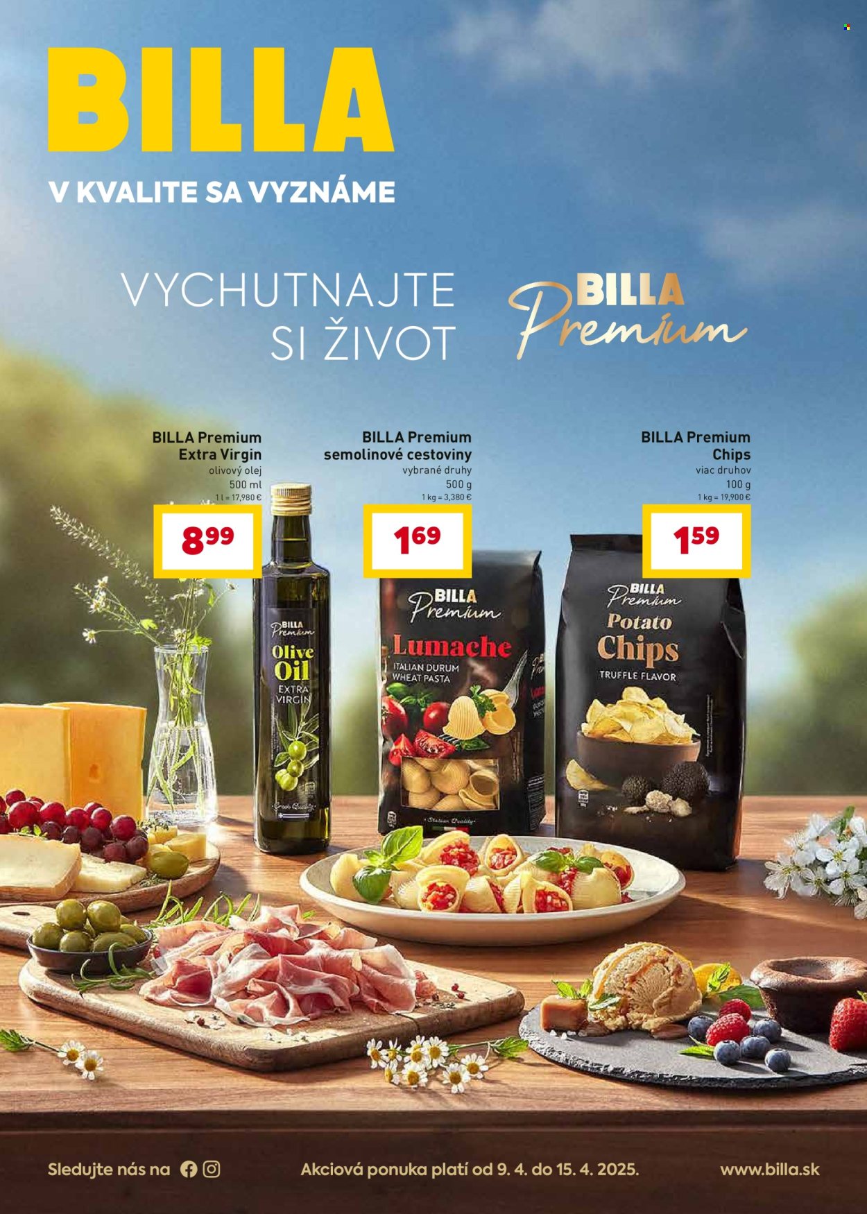 Leták Billa - 9.4.2025 - 15.4.2025. Strana 1