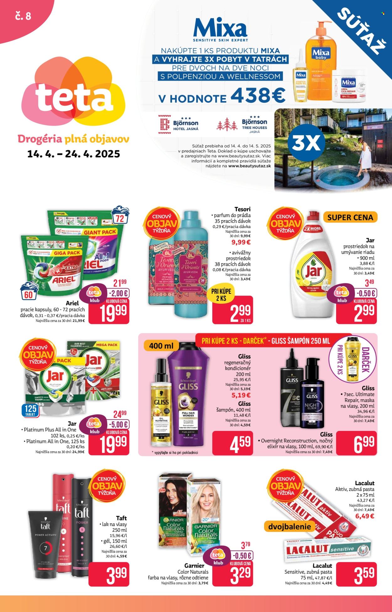 Leták Teta drogerie - 14.4.2025 - 24.4.2025. Strana 1