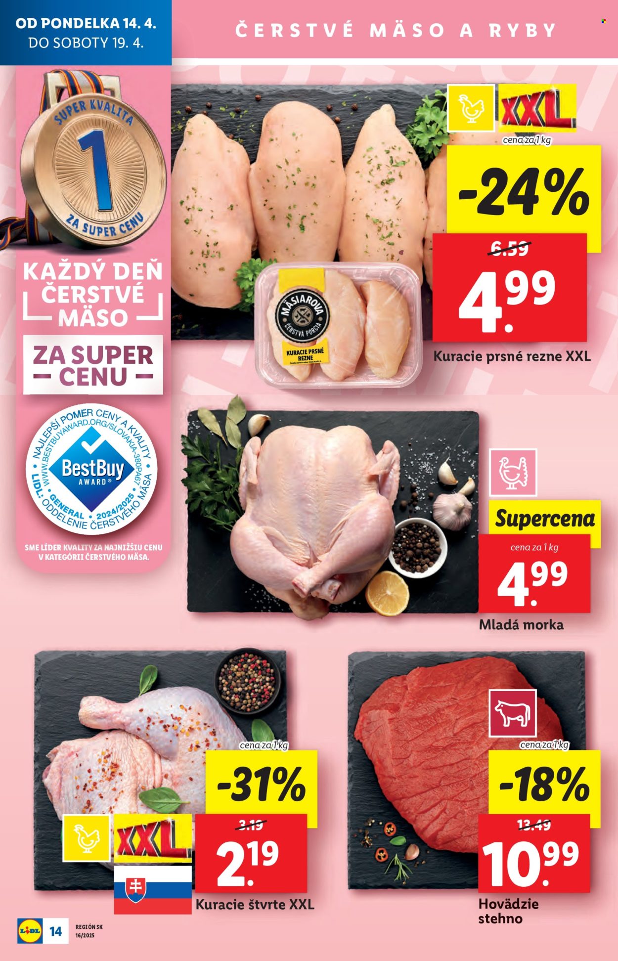 Leták Lidl - 14.4.2025 - 19.4.2025. Strana 14