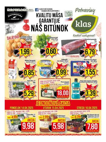 Leták Klas - 14.4.2025 - 19.4.2025.