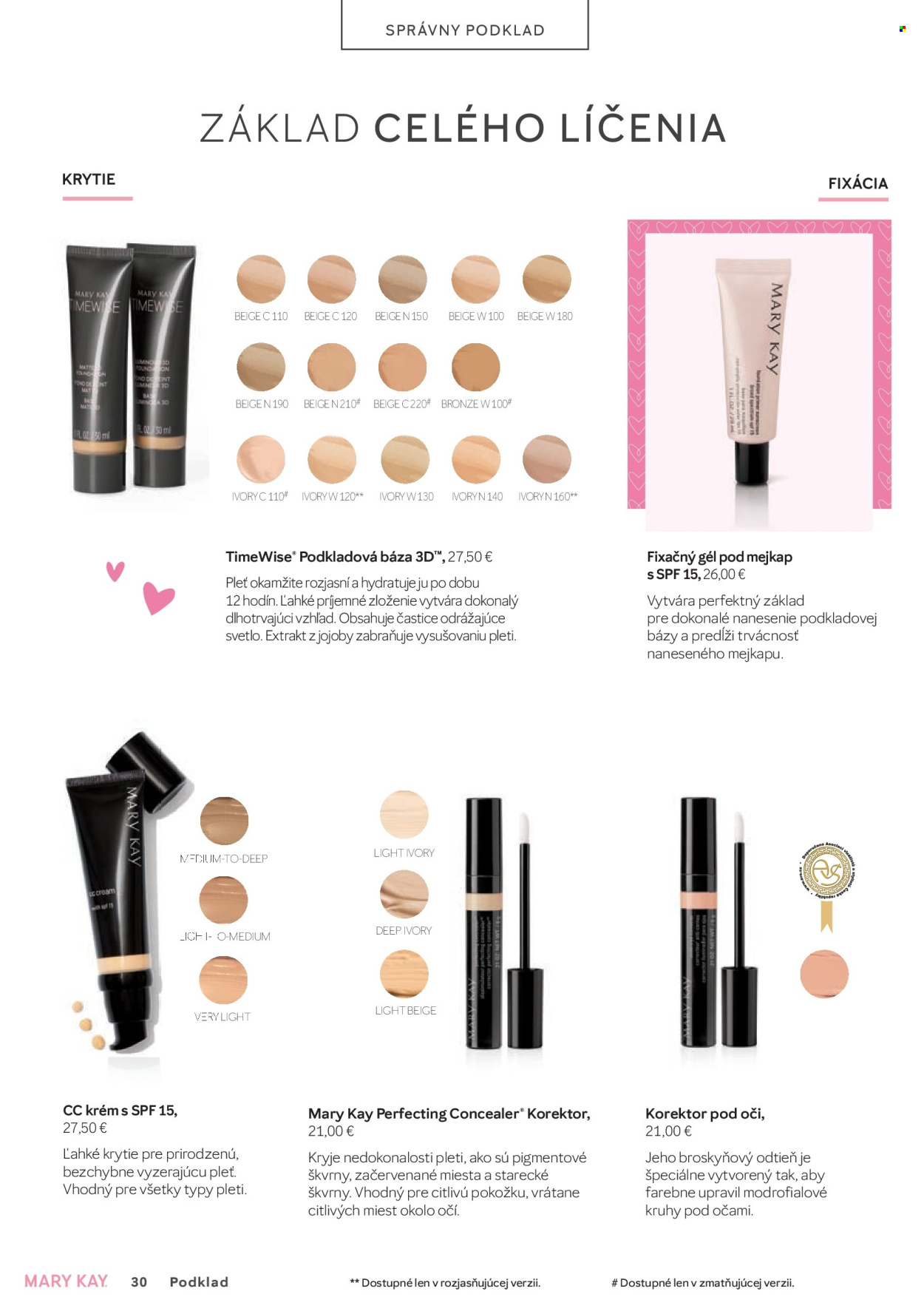 Leták Mary Kay. Strana 30