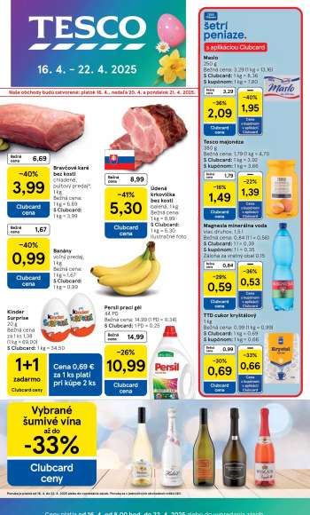 Leták TESCO - 16.4.2025 - 22.4.2025.