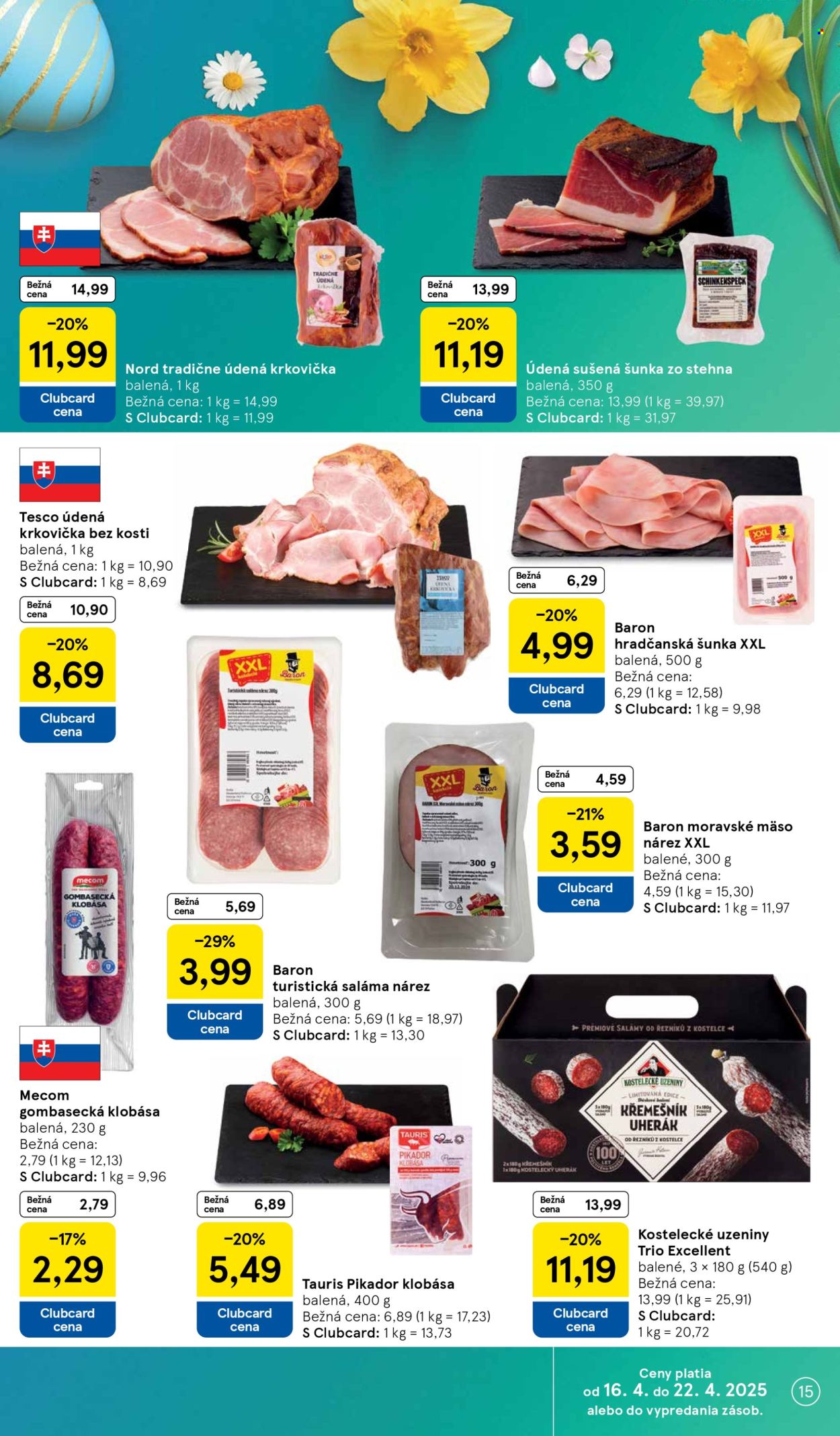 Leták TESCO - 16.4.2025 - 22.4.2025. Strana 15