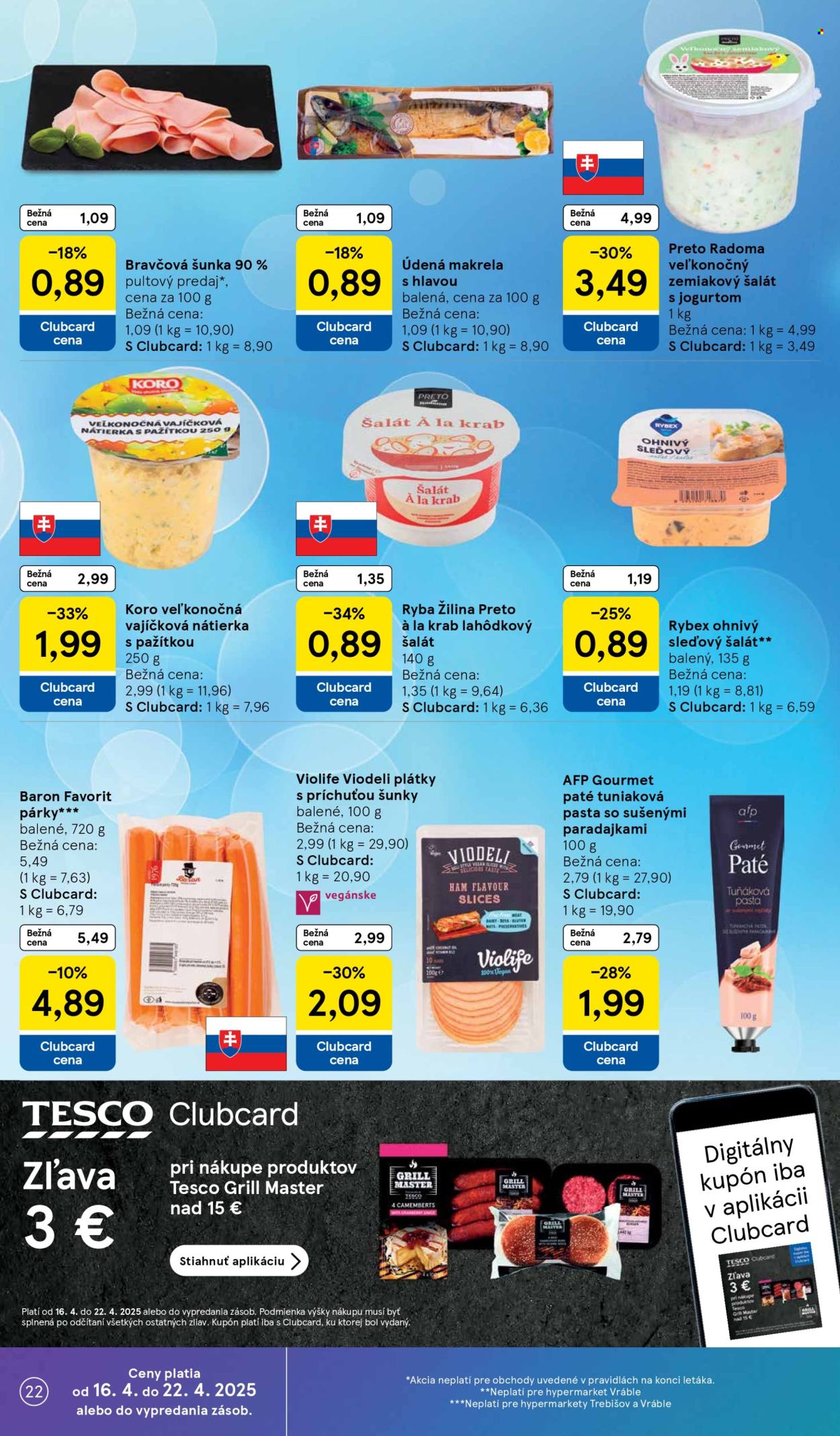 Leták TESCO - 16.4.2025 - 22.4.2025. Strana 22