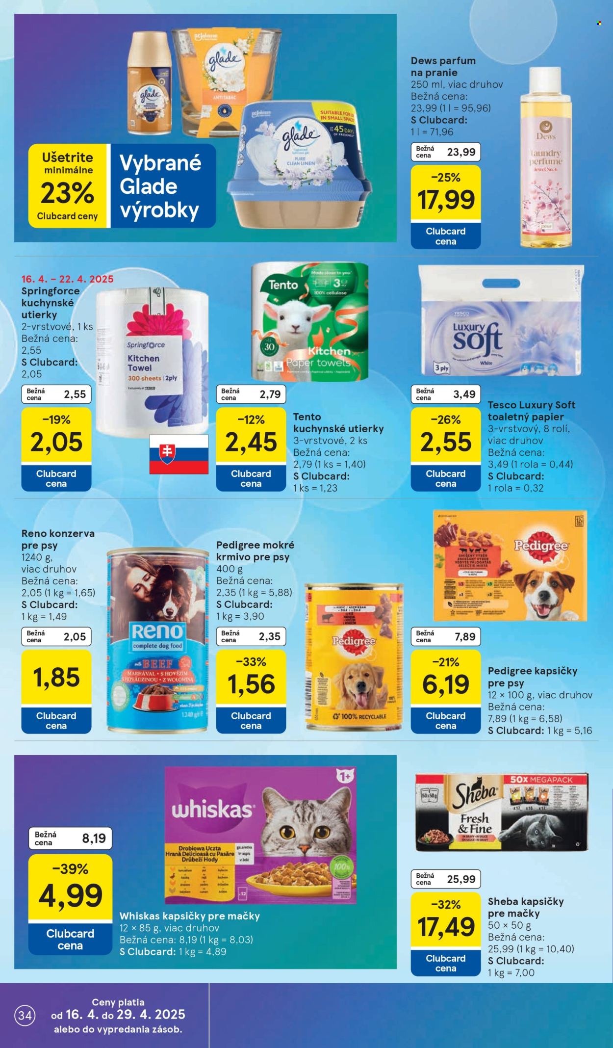 Leták TESCO - 16.4.2025 - 22.4.2025. Strana 34