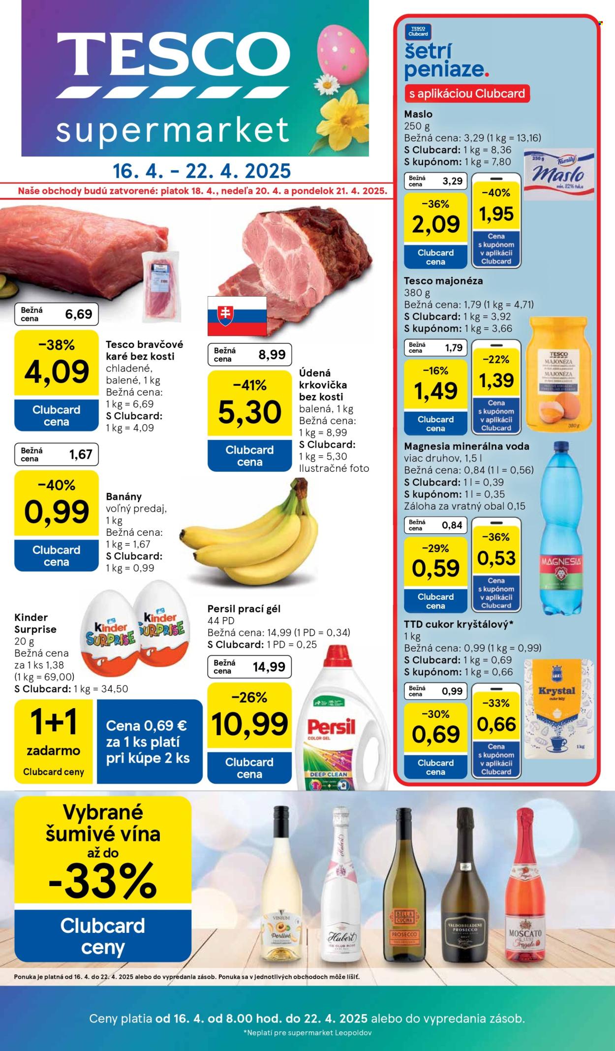 Leták TESCO supermarket - 16.4.2025 - 22.4.2025. Strana 1