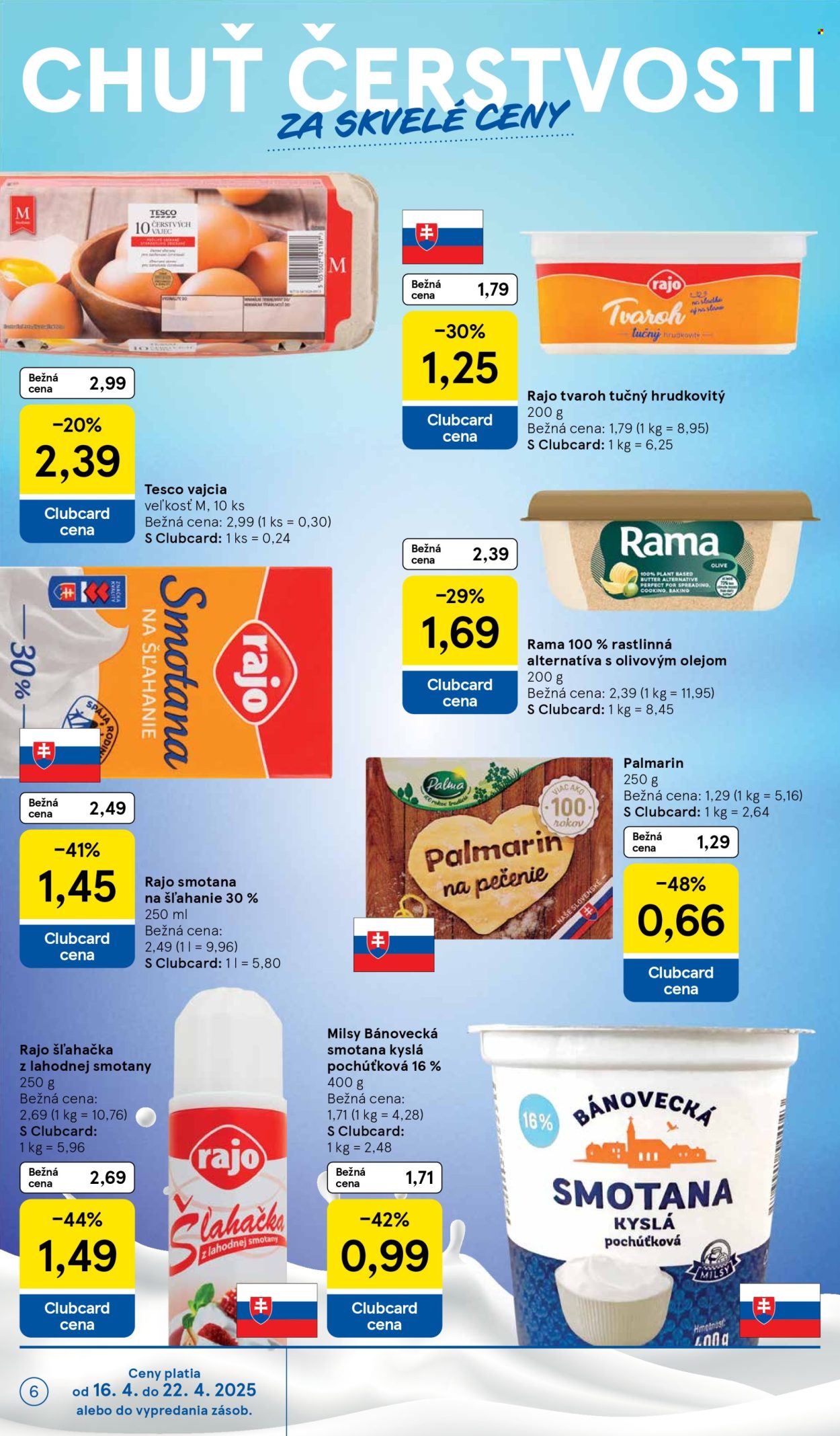 Leták TESCO supermarket - 16.4.2025 - 22.4.2025. Strana 6