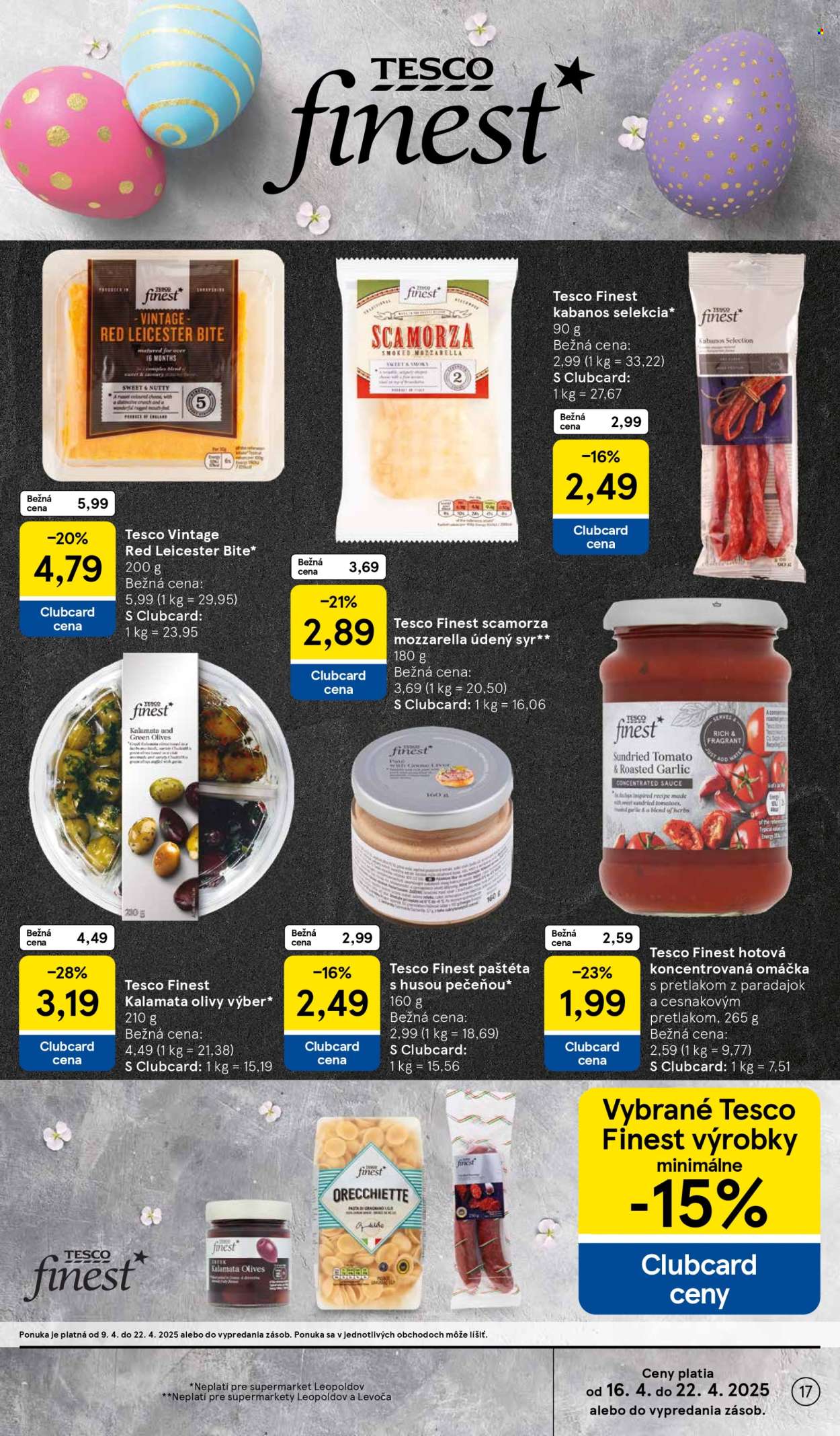 Leták TESCO supermarket - 16.4.2025 - 22.4.2025. Strana 17