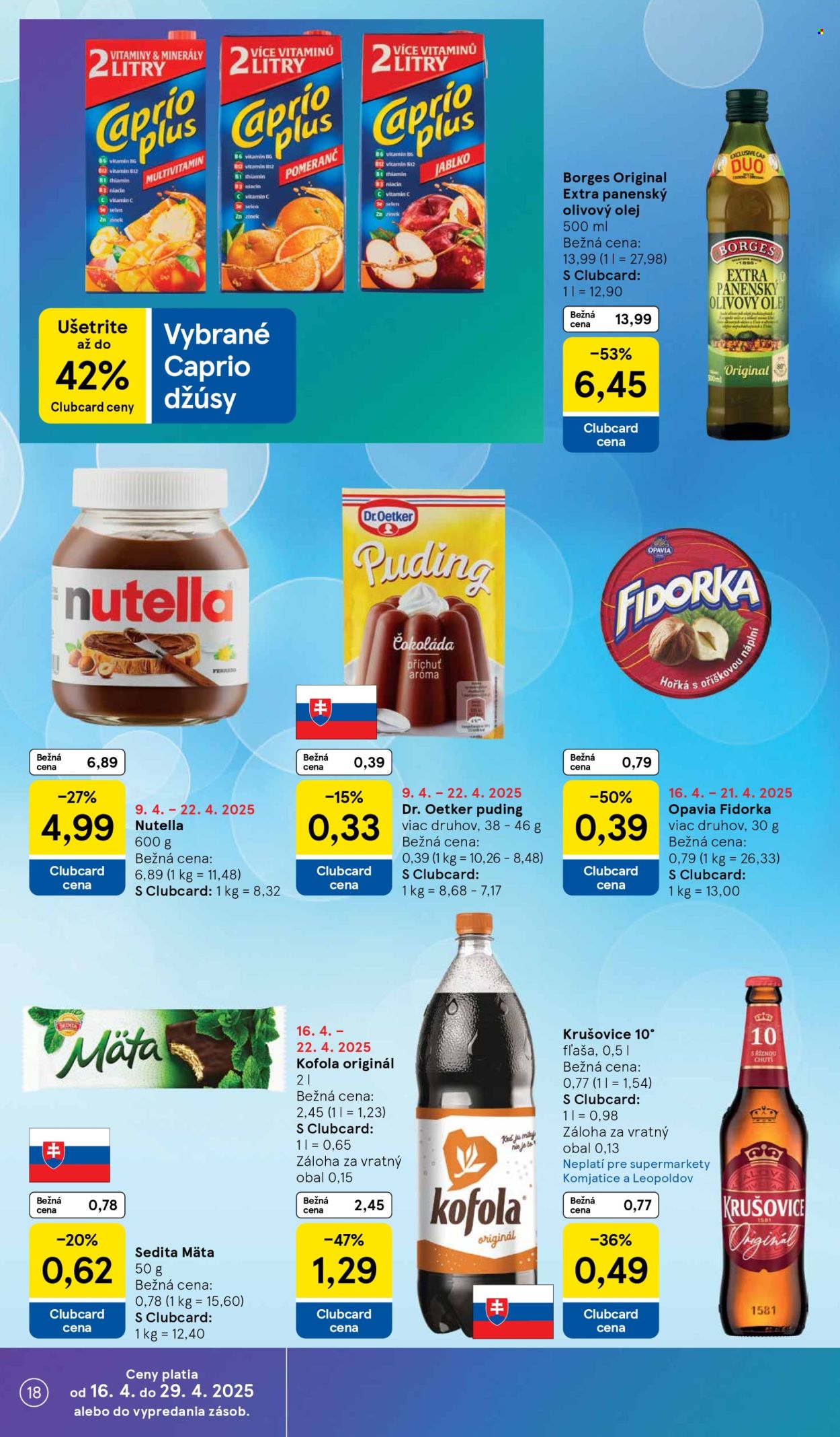 Leták TESCO supermarket - 16.4.2025 - 22.4.2025. Strana 18