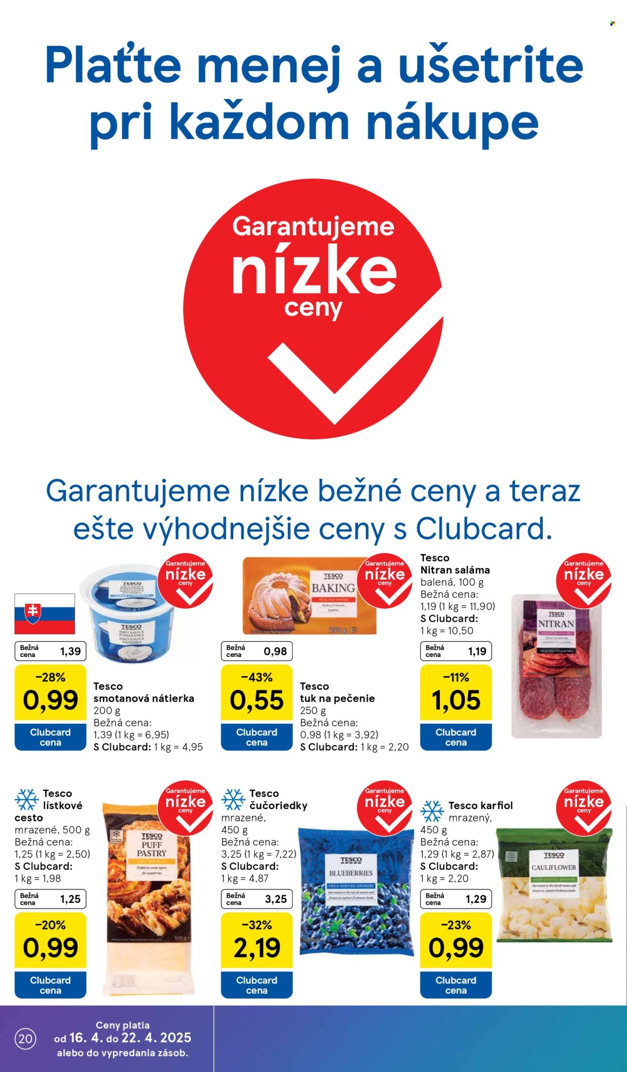 Leták TESCO supermarket - 16.4.2025 - 22.4.2025. Strana 20