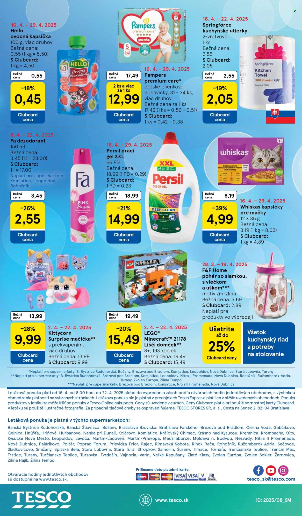 Leták TESCO supermarket - 16.4.2025 - 22.4.2025. Strana 25