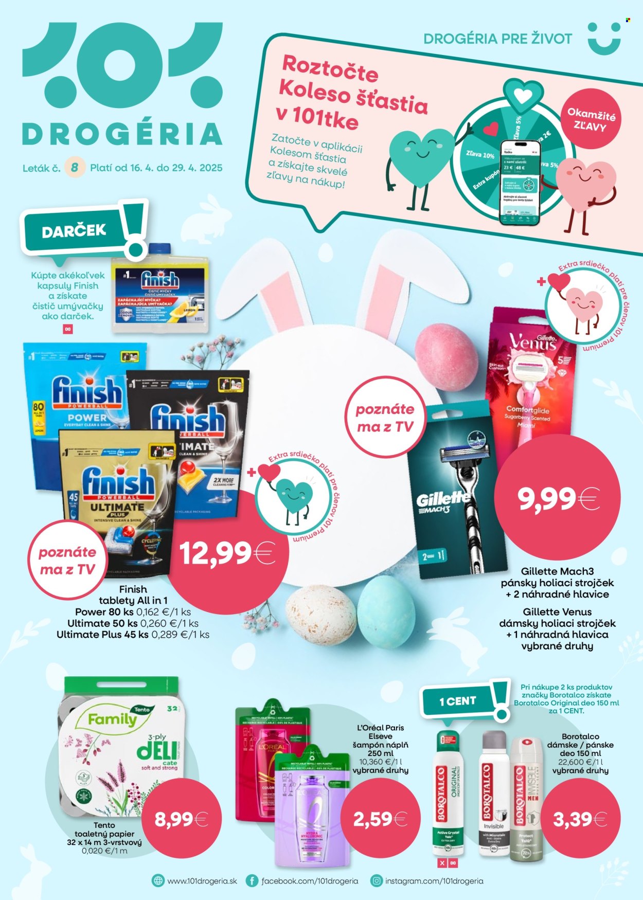 Leták 101 Drogerie - 16.4.2025 - 29.4.2025. Strana 1